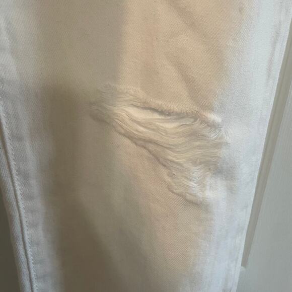 NWT Loft High Rise Slim Pocket Boyfriend Jeans in White Sz 10/30 - Picture 10 of 14